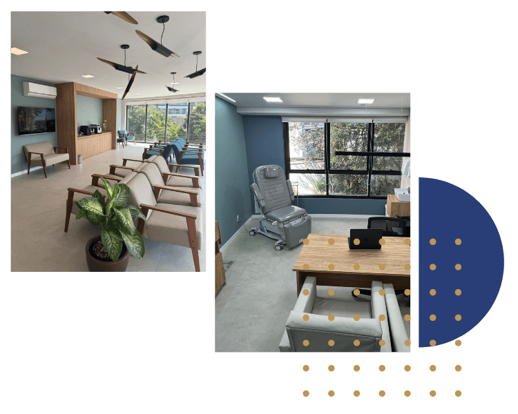 Equipamentos de diagnóstico da clínica